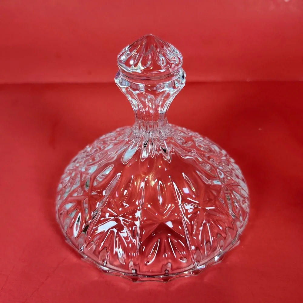 Vintage Anna Hütte Bleikristall lead crystal candy dish, made‎ in Germany.